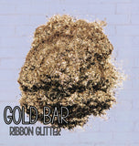 Gold Bar Ribbon Glitter